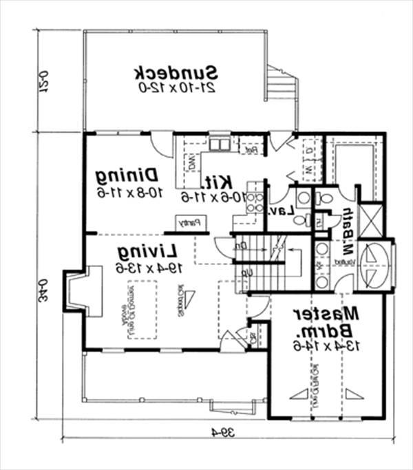 First Floor image of Hunter House Plan